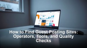 How to Find Guest Posting Sites: Operators, Tools, and Quality Checks